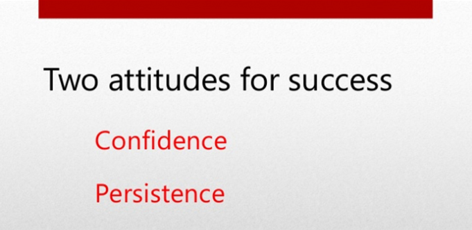 attitudes for success